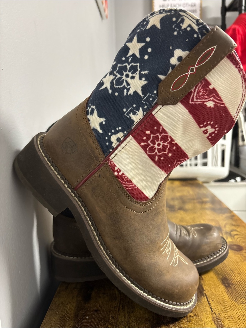Fatbaby Heritage Western Patriotic Boot size 8B - Picture 7 of 12